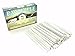White Slate Pencils GRADE A FINE - Natural Lime Stone Chalk Pencils for Chalkboard, Fabric and Metal to Write, Sketch, Draw and Edible (Pack of 50) by Rawsimple