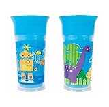 Sassy 9oz Insulated Grow Up Cup 4-Pack, Blue/Blue