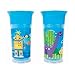 Sassy 9oz Insulated Grow Up Cup 4-Pack, Blue/Blue