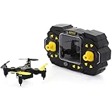 Tenergy TDR Sky Beetle Mini RC Drone with Camera Live Video, 2.4GHz FPV WiFi App Controlled Quadcopter Drone with Docking Transmitter, Auto Hovering, One-key Stunt Moves