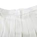 Women High Waist Solid Pleated Mini Slim Single Tennis Skirts ( L, White)