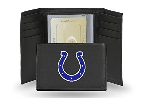 NFL Indianapolis Colts Embroidered Genuine Leather Trifold Wallet