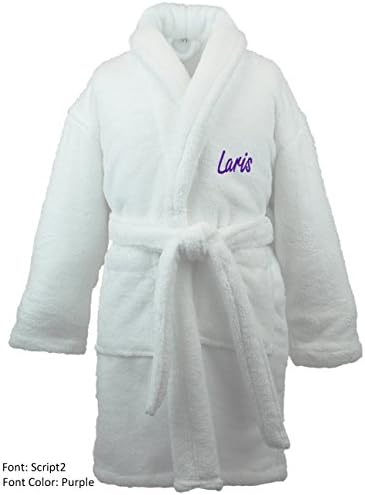 Personalized Name Custom Kids Microfiber Fleece Robe