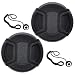 55mm and 58mm Snap-On Lens Cap for Nikon D3400, D3500, D5600 DSLR Camera with Nikon 18-55mm f/3.5-5.6G VR AF-P DX and Nikon 70-300mm f/4.5-6.3G ED primary