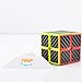Magic Cube, Haip 2x2x2 Carbon Fiber Sticker Speed Cube Magic Cube Black (Base Holder/Bag Included)