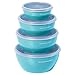 KitchenAid Classic Prep Bowls, Set of 4, Aqua Sky