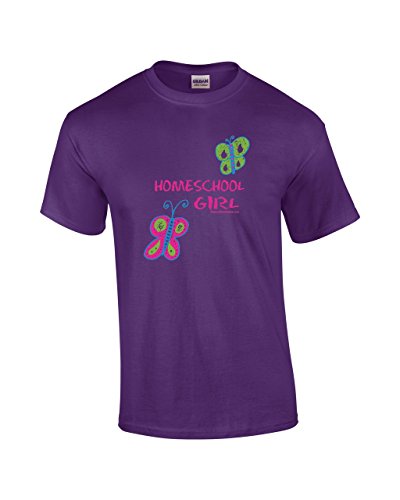 Homeschool Girl T-Shirt Youth S Purple
