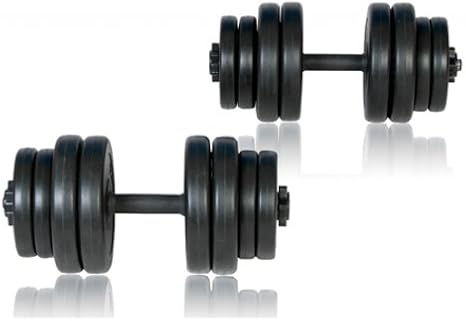 30 Kg Set Hantel Gewicht Bar Disco Muskel Fitnessstudio Amazon De Elektronik