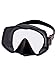 Atomic 04-0630-00 Frameless 2 Scuba Mask, Regular Fit, Black