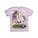 The Mountain boys Unicorn Castle Kids Tee T Shirt, Purple, Medium Youth US