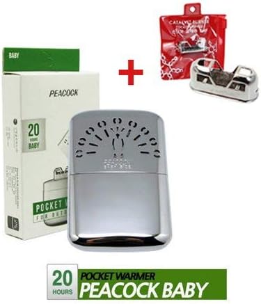 Peacock Hakkin Warmer Pocket Hand Warmer Hours with Replacement Burner