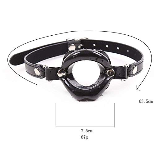 Palla-con-bocca-morbida-regolabile-in-silicone-nero-Gioco-di-ruolo-Giocattolo-restrittivo-gola-gola-schiava