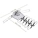 Housmile Outdoor TV Antenna Stable Signal with HD Antenna 360° Rotation 150 Miles Widely Signal Range, UHF/VHF/FM Radio with Wireless Remote Control