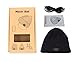 Momoday Bluetooth Beanie Knitted Winter Warm Music Unisex Hat Cap with Bluetooth Headphone Microphone for Hands Free Talking Winter Sports Fitness Gym Jogging Camping (Black1)
