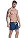 Neleus Men's Beach Shorts Swimming Trunk with Pockets,802# Navy Blue,USA S,Tag L