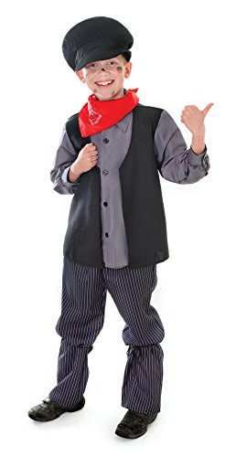 Bristol Novelty Chimney Sweep Costume Medium Child Boy Age 5-7 Years