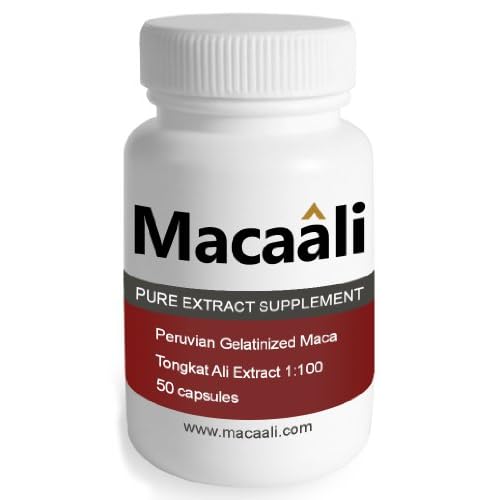 Macaali - Maca with Tongkat Ali Extract - All Natural Male Enhancement Formula combining Maca Root Powder and... image