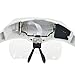 Glam Hobby h6902B Head Mount Magnifier with LED Head Light Bracket and Headband, 5 Replaceable and Interchangeable Lenses: 1.0X, 1.5X, 2.0X, 2.5X, 3.5X