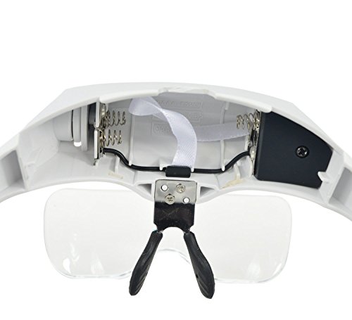 image for Glam Hobby h6902B Head Mount Magnifier with LED Head Light Bracket and