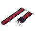 for Apple Watch Band, Soft Silicone Strap Replacement Bracelet Band with Stainless Metal Clasp for iWatch Series 4 Series 3 Series 2 Series 1 Sport and Edition(42/44mm-Dark Blue/Red)
