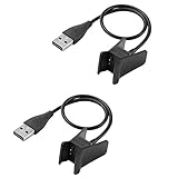 Everyday Essentials 2PCs Replacement USB Charger Charging Cable for Fitbit Charge 2 Band Wireless Activity Bracelet