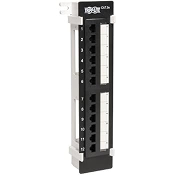 Amazon.com: Tripp Lite 12-Port Wallmount Cat5e Patch Panel