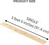 STOREX Heavy Duty Wooden Mattress Slats 3ft to 6ft Bed Slats view 3