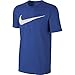 NIKE Sportswear Men's Hangtag Swoosh Tee, Game Royal/White, Large