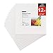 PHOENIX Small Painting Canvas Panels 6x6 Inch, 12 Value Pack - 8 Oz Triple Primed 100% Cotton Acid Free Square Canvas Boards for Painting, White Blank Flat Canvas Boards for Acrylic, Oil Paints