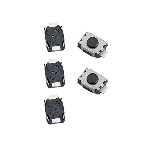 uxcell 5Pcs 3mm x 4mm Panel PCB Momentary Tactile Tact Push Button Switch 2 Terminals