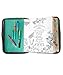 G.T. Luscombe Company, Inc. Armor of God Bible Cover & Book Cover | Oxford Cloth with Handle & Cross Emblem Zipper-Pull | 4 Pen Loops Inside Cover | Outside Pocket | Tiffany Blue Large 9 x 6.5 x 1.5”