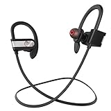 Wireless Bluetooth Headphones Sport Earphones - Waterproof HD Stereo Sweatproof Earbuds for Running Gym Workout Noise Cancelling Headsets with Mic