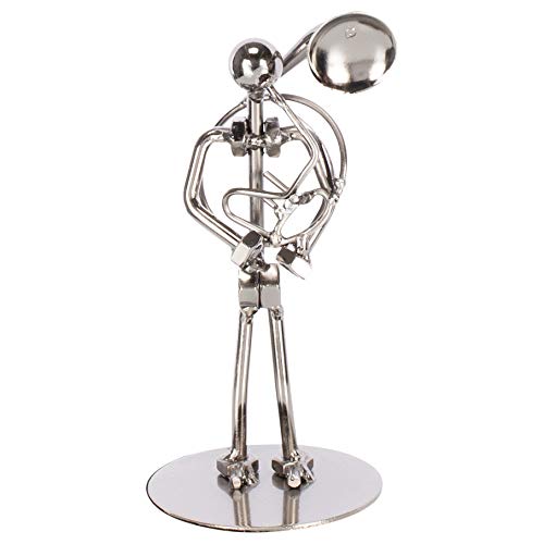 Broadway Gift Silvertone Sousaphone Player 6 inch Table Top Figurine - Thumbnail 2