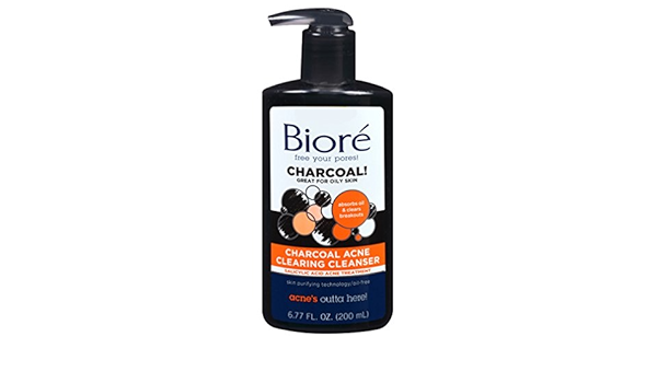 biore charcoal clearing cleanser