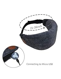 Máscara Bluetooth para dormir, auriculares inalámbricos, auriculares para dormir, manos libres, para viaje, auriculares Bluetooth V4.2, cubierta para los ojos, altavoces integrados y micrófono VZ SPORT MATE