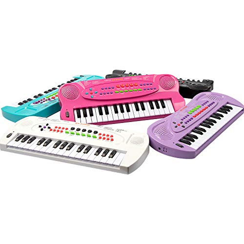 SAOCOOL Toddler Piano Kids Piano, 32 Keys Multifunction Electronic Kids Keyboard Piano Music piano keyboard for kids with Microphone (Pink)
