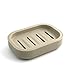 UVIVIU Plastic Soap Dish, Container, Keeps Soap Dry,Easy Cleaning,Drain, Khaki