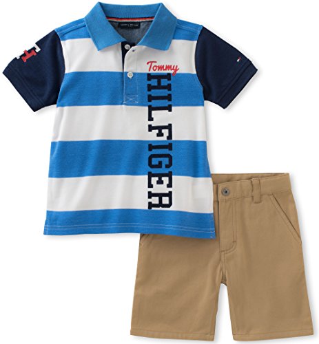 Tommy Hilfiger Baby Boys Pieces Short Set Stripes Polo