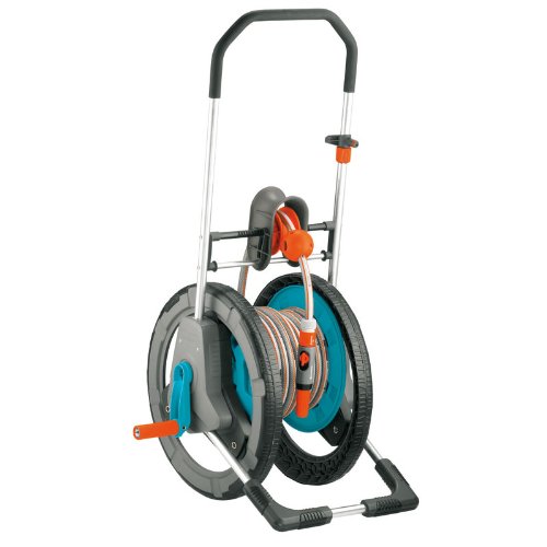 Gardena 2683 164Foot Capacity Garden Hose Reel Cart With 65Foot 1/2Inch Skin Tech AntiKink