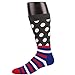 RioRiva Mens Formal Dress Socks Mid Calf 100% Cotton,US 7-13/EU 40-48,MSK68-4pack