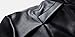 KIWEN Men's Stand Up Collar Faux Leather Jacket Slim Fit,Black,US S/Tag size: L
