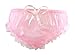 Haian PVC Cami Briefs Lace Panties Ladies Briefs (X-Large, Pink)