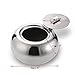 WINCAN Drum shape modern wind stainless steel ashtray, Cigarette Ashtray for Indoor or Outdoor Use, Ash Holder for Smokers, Desktop Smoking Ash Tray for Home office Decoration, Silver