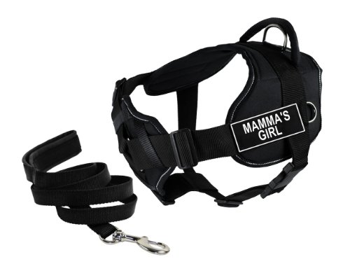 Dean & Tyler Bundle "DT Fun" 34 to 47-Inch Black Mamma's Girl Reflective Harnes…