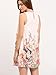 Floerns Women's Scoop-Neck Floral Sleeveless Short Straight Dress, Beige, Small