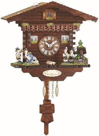TrenkleKuckulino Black Forest Clock Swiss House with quartz movement and cuckoo chime TU 2032 PQ