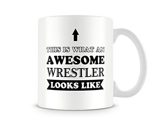 Behind The Glass - Awesome Wrestler - Printed Sport Mug - Great Gift/Present Idea, Ceramic, 11fl.oz.