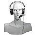 Andrea Communications NC-250 Circumaural Stereo PC Headset with Noise Canceling Microphone, Volume Control, Dual 3.5mm Plugs, in Retail Packaging.