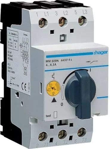 Hager MM509 N - guardamotor 6 KA 4 - 6.3 A