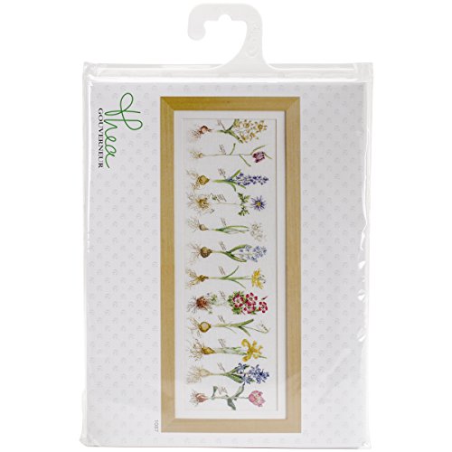 Thea Gouverneur 16 Count Bulbs on Aida Counted Cross Stitch Kit, 15 x 42.5